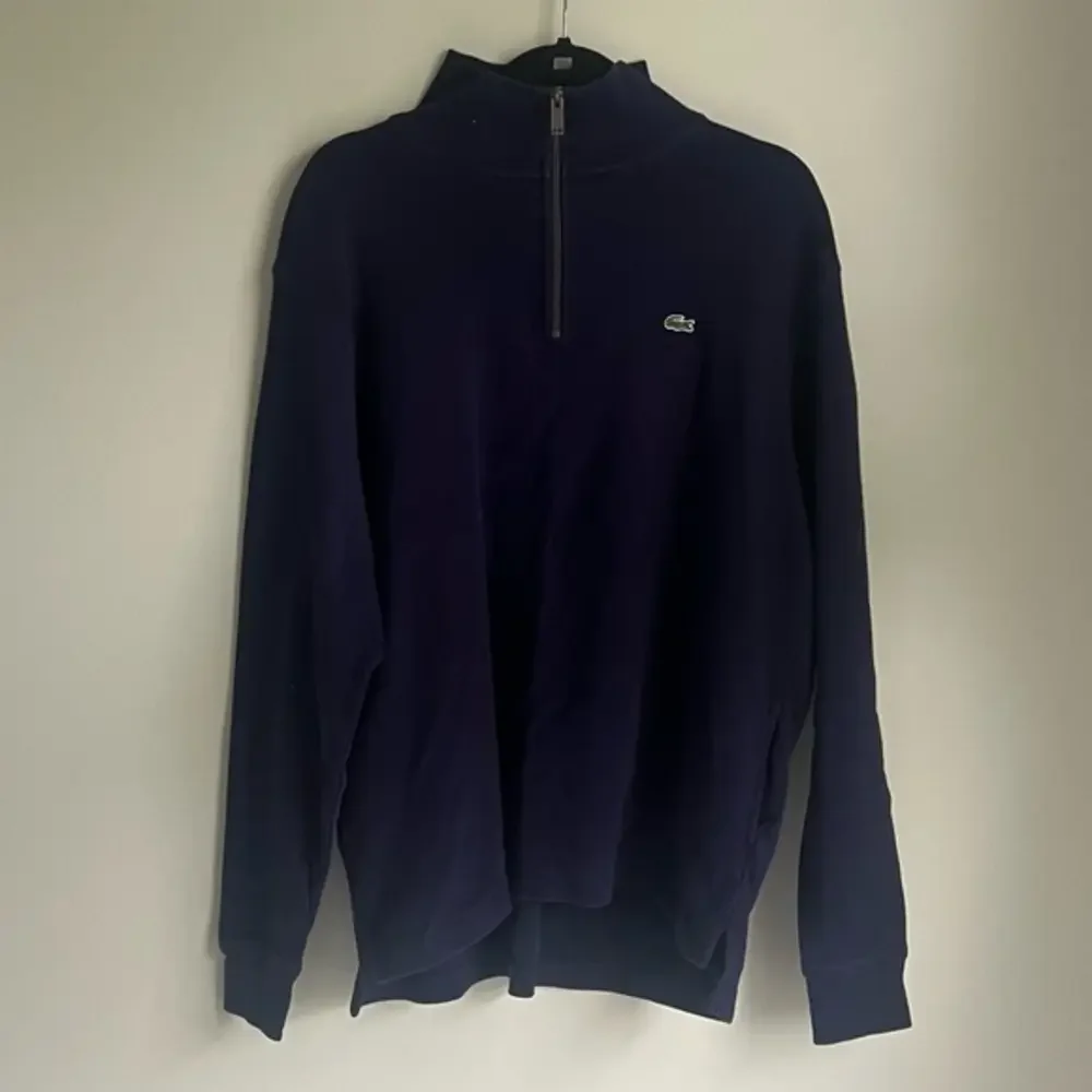 Lacoste Quarter Zippered Organic Cotton Sweater